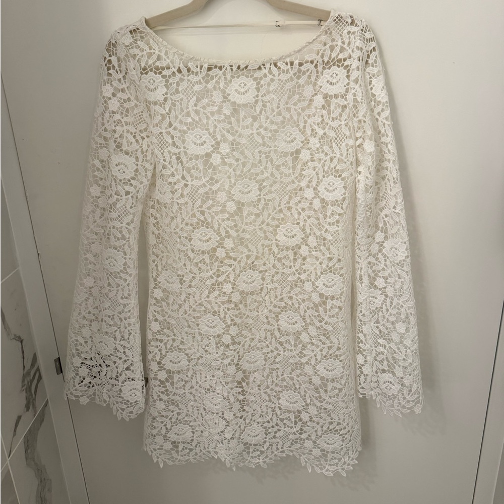 Reformation Sereia Dress Ivory - Size M - Picture 8 of 9